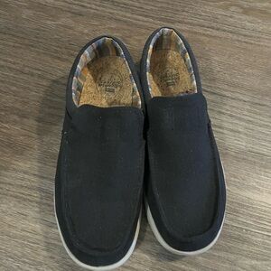 Men's Black sanuk Slip-On loafer shoes